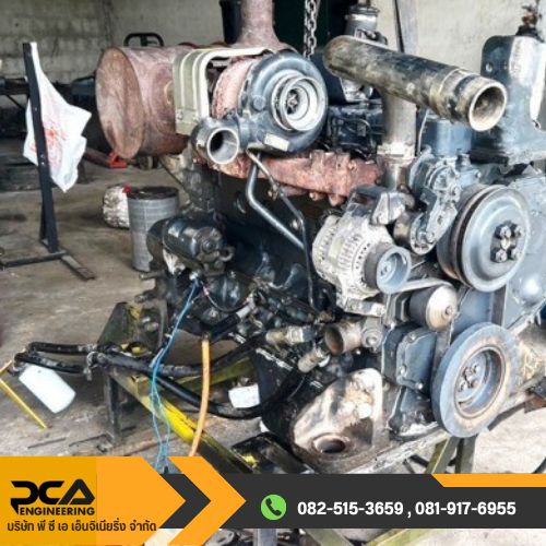 Overhaul เครื่องยนต์รถแบคโฮ KOMATSU PC200 แก่งคอย